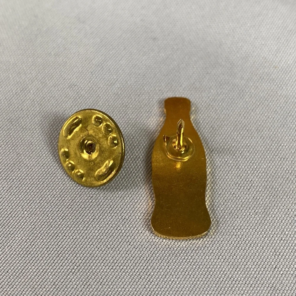Multi colored Coca Cola Coke tie tack pin